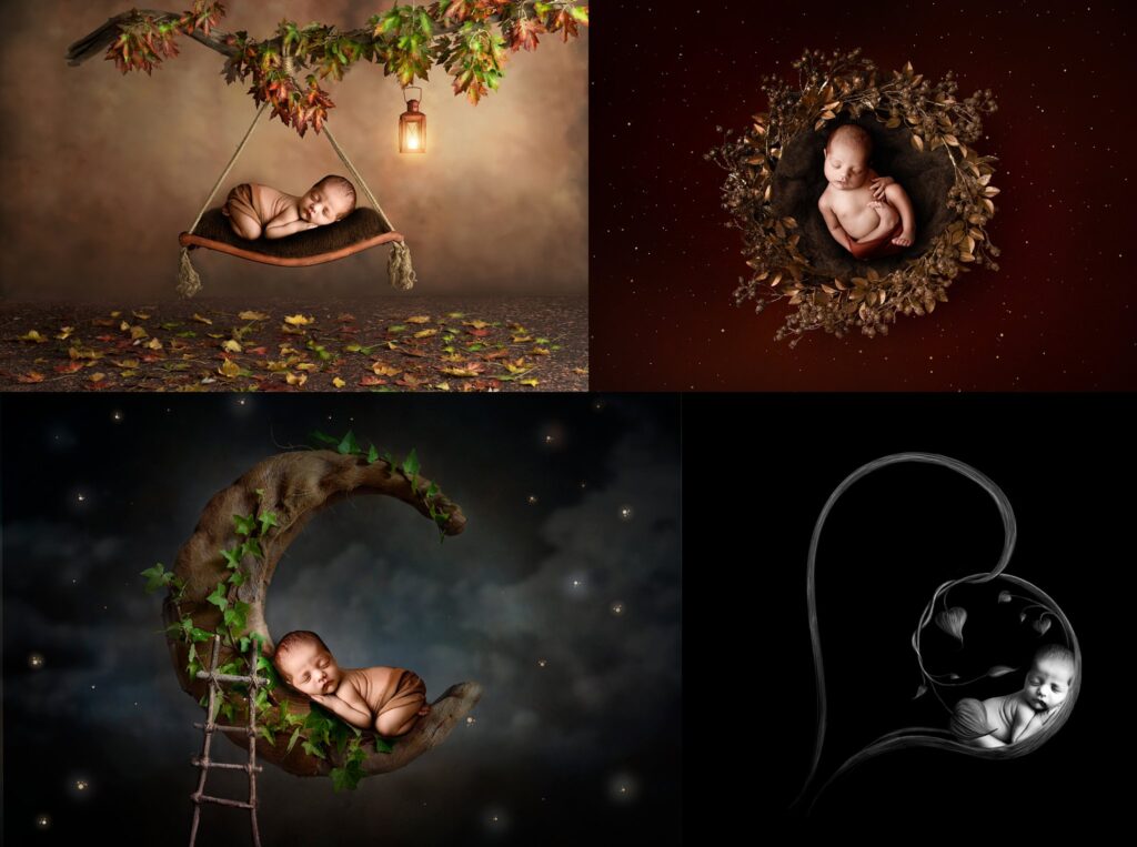 Eaton Pennsylvania newborn photographer digital composite images